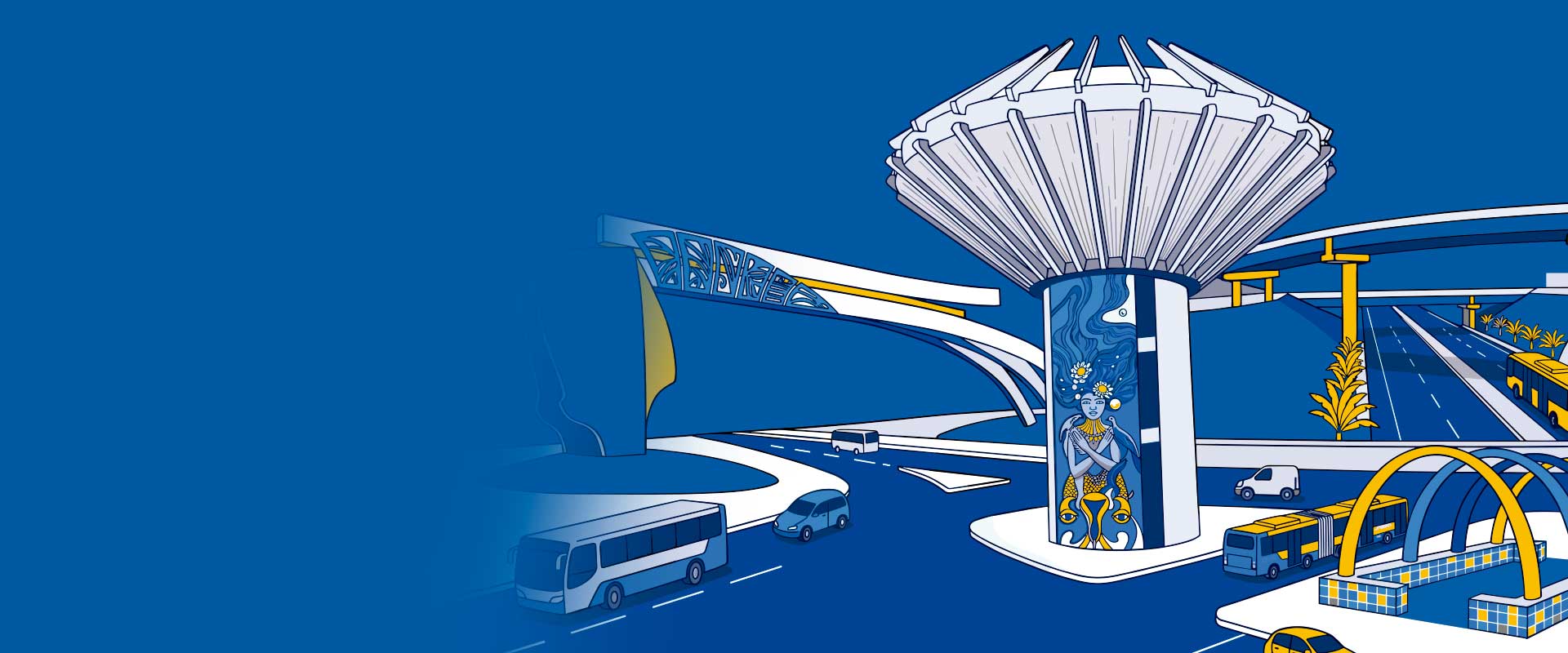 Ilustração da mobilidade urbana de Feira de Santana